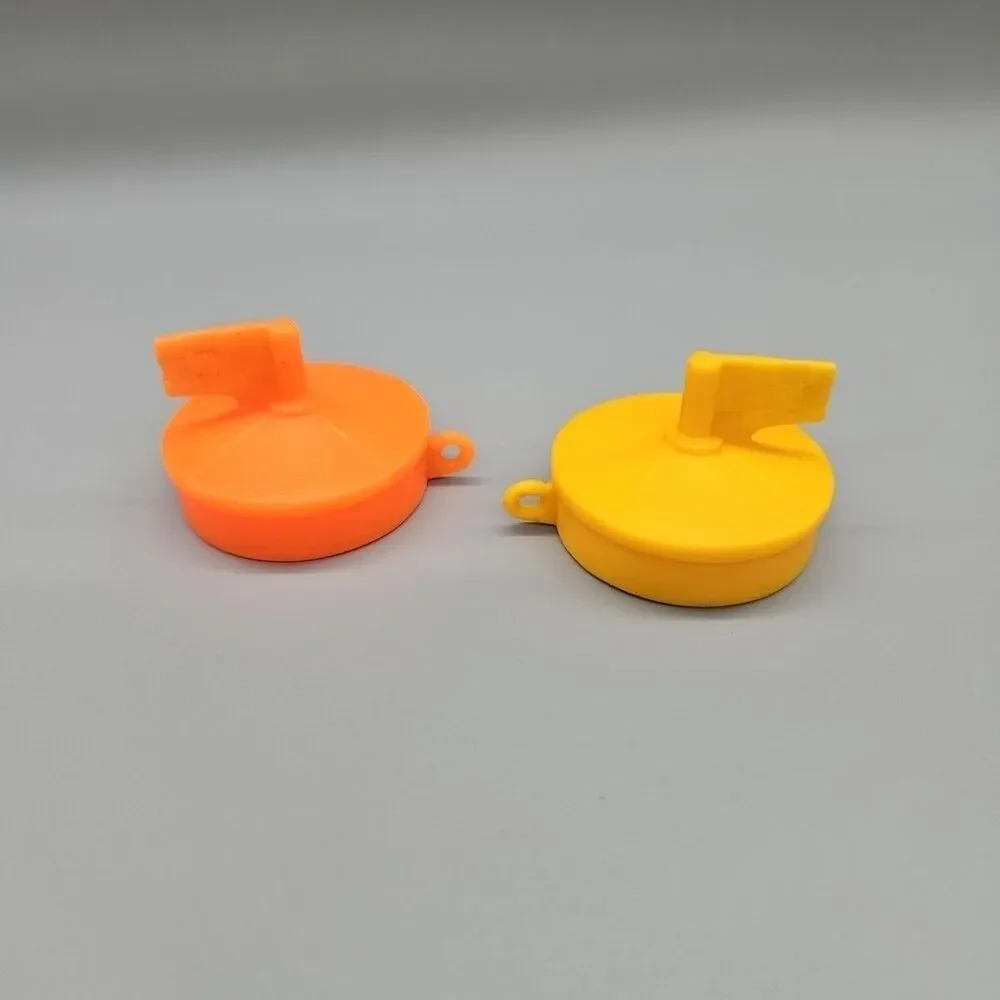 Fisher Price Adventure People 1981  Buoy & Scuba Orange Yellow lot of 4